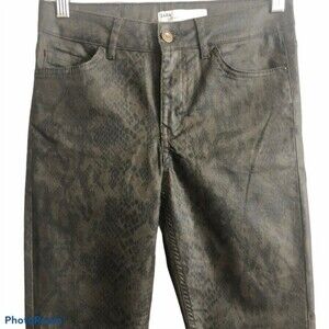 Zara Textured Mid-Rise Denim Skinny Jeans Size 2